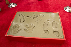 Jerry Lewis hand and footprints